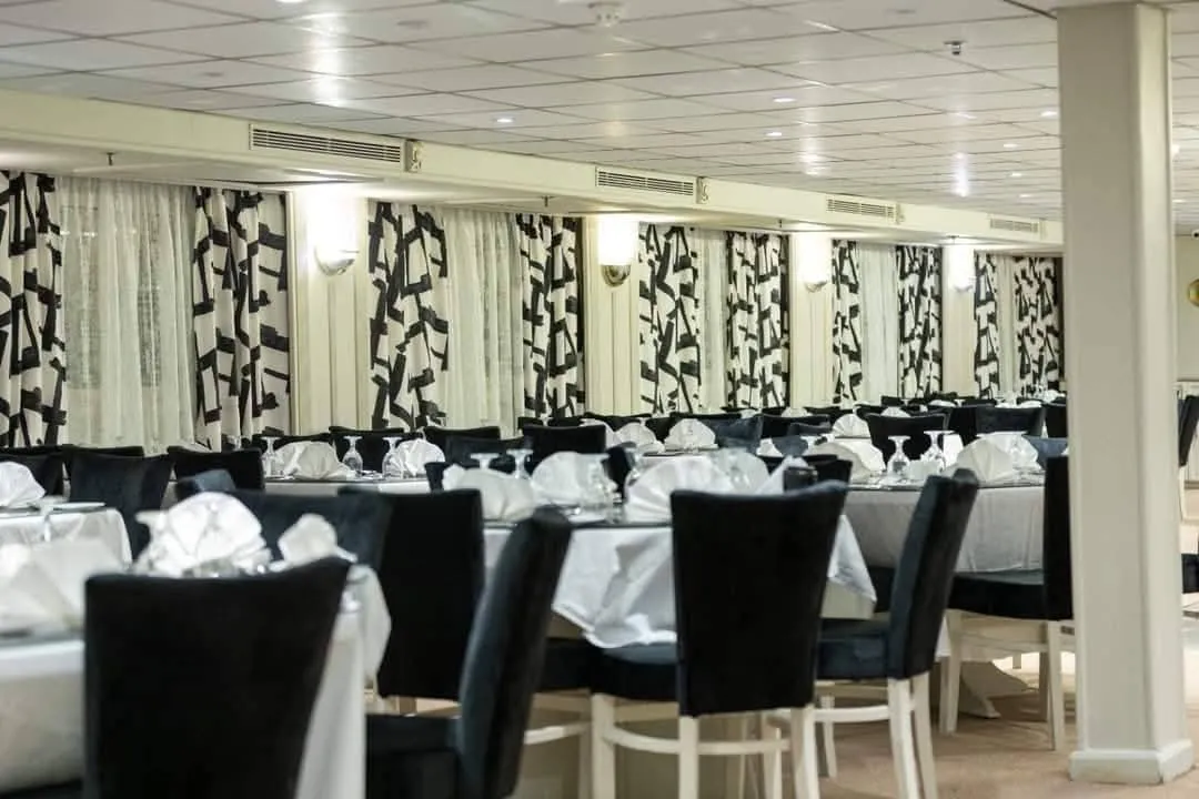 Restaurant aboard the MS Coral II Nile Cruise Nile cruise